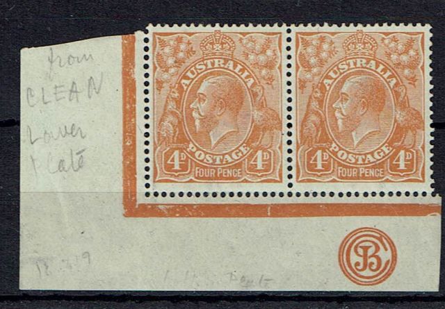 Image of Australia SG 22dM1 LMM British Commonwealth Stamp